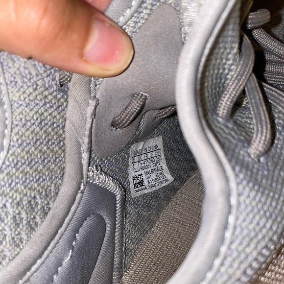 grey and pink adidas Yeezy boost 350